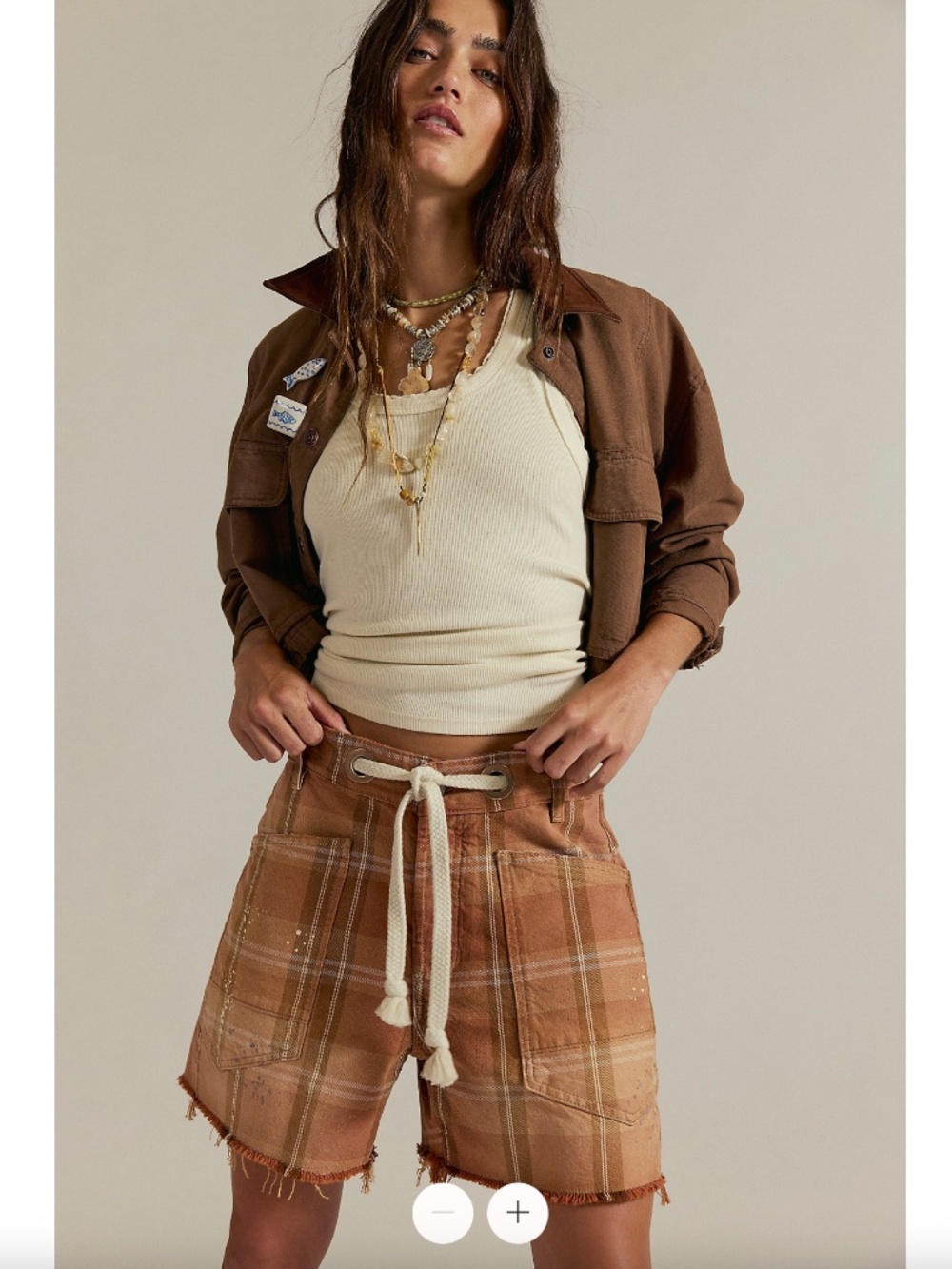 NWOT Free People We The Free Moxie Printed Barrel Shorts